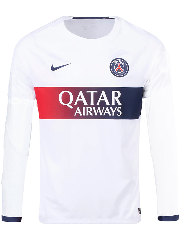 Paris saint-germain maillot à manches longues uniforme de football deuxième vêtement de sport pour hommes kit de football chemise haute 2023-2024